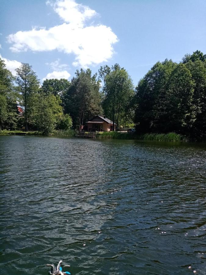 Urokliwy Domek Nad Brzegiem Jeziora Lubiatow  Экстерьер фото
